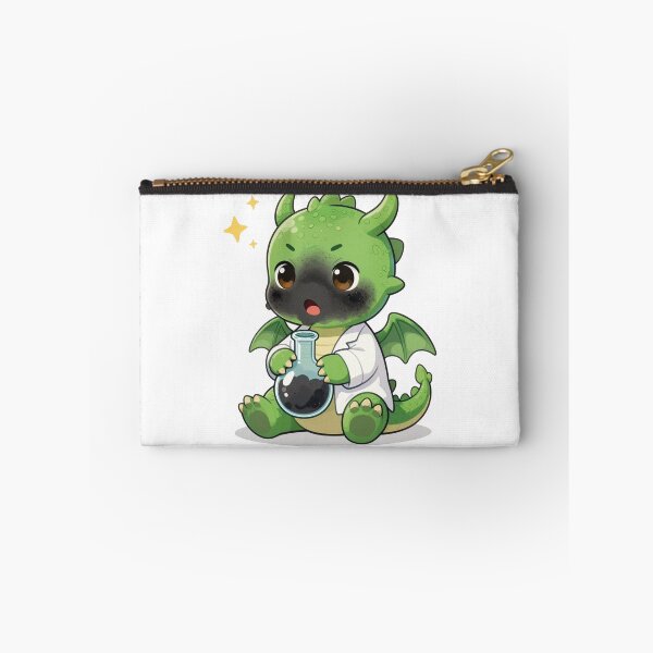 Item preview, Cute Little Scientist Dragon Chemistry Fail Illustration designed and sold by WildArtIT.