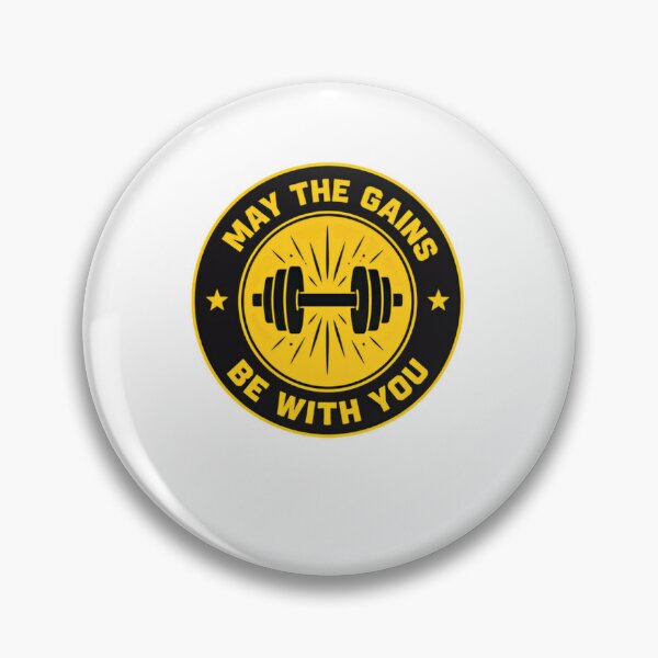 Item preview, May The Gains Be With You Weightlifting Bodybuilding Gym Motivation designed and sold by JonesFlora2025.