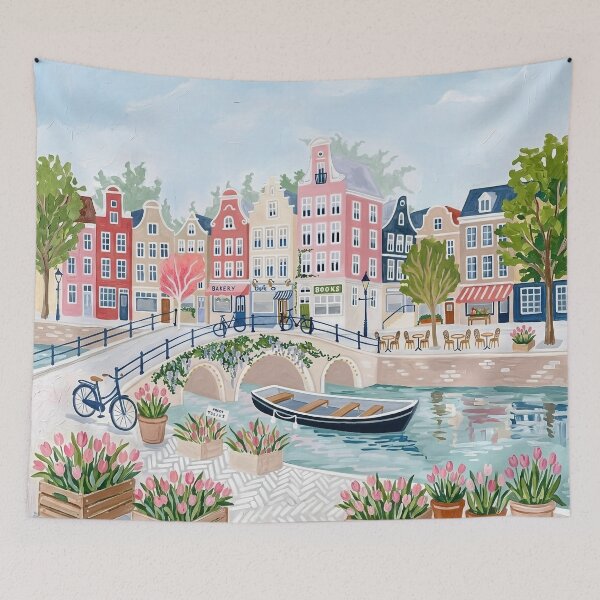 Item preview, Amsterdam in Tulip Season, The Netherlands designed and sold by POSTERIOCREW.