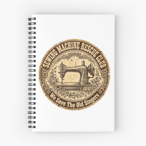 Item preview, Sewing Machine Rescue Club We Save The Old Singers Vintage Singer Badge designed and sold by TauqeerArts.