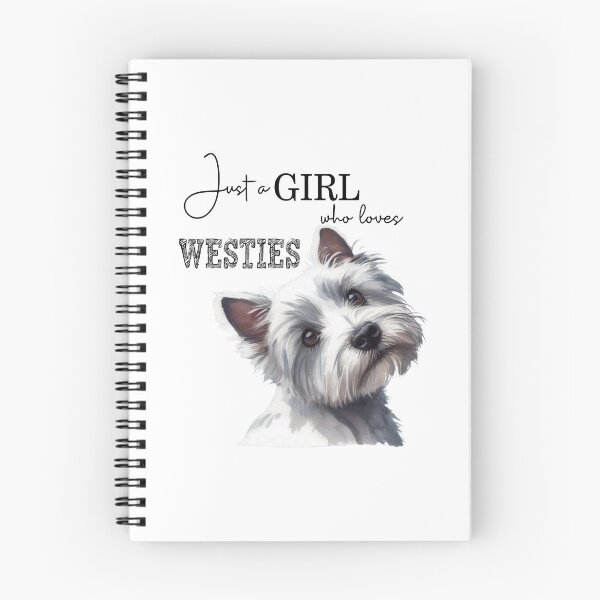 Item preview, Just a Girl who loves Westies Cute Westie face Watercolor art designed and sold by adriana-holmes.
