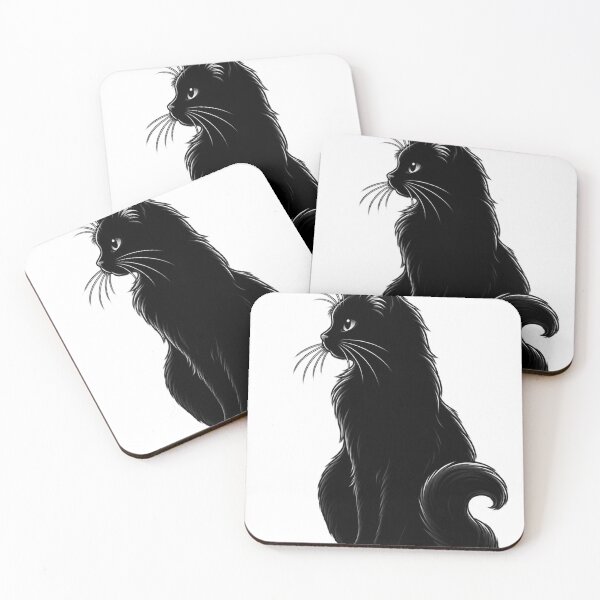 Item preview, Black Cat Side Profile Silhouette | Minimalist Feline Design | Cat Lover Gift designed and sold by Skedart.