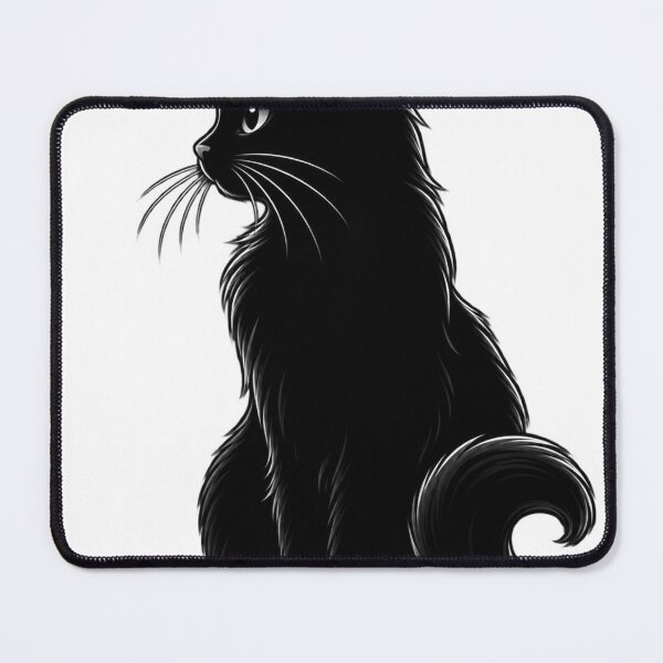 Item preview, Black Cat Side Profile Silhouette | Minimalist Feline Design | Cat Lover Gift designed and sold by Skedart.