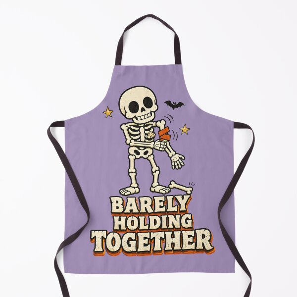 Item preview, Barely Holding Together Skeleton Tape Bandages Funny Halloween T-Shirt designed and sold by MAD's Recreation Studio.