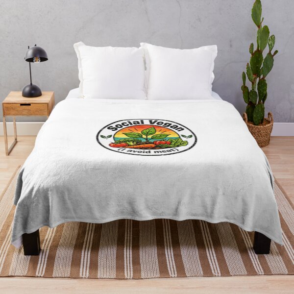 Item preview, Social Vegan (I Avoid Meat) Plant Based Diet Humor designed and sold by JonesFlora2025.