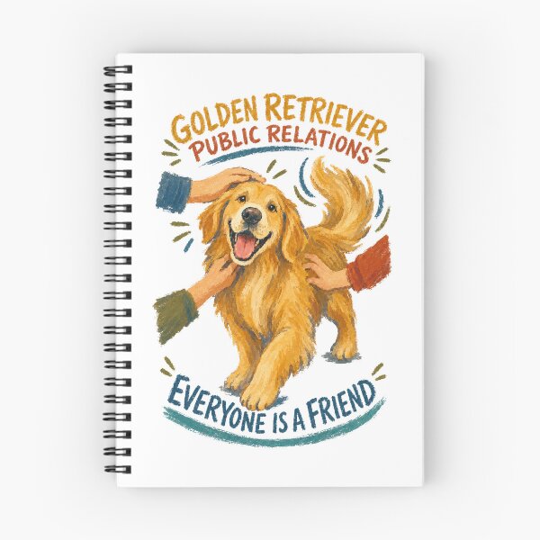 Item preview, Golden Retriever Public Relations – Everyone Is a Friend designed and sold by Lacritsa .