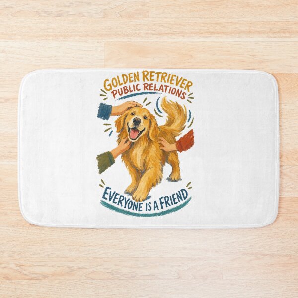 Item preview, Golden Retriever Public Relations – Everyone Is a Friend designed and sold by Lacritsa .