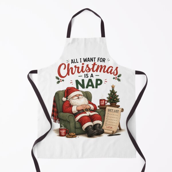 Item preview, All I Want for Christmas Is a Nap | Funny Sleepy Santa designed and sold by MotylekAnia.