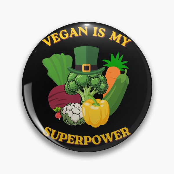 Item preview, Vegan Is My Superpower Funny Gifts For Vegetarians  designed and sold by zebek-design.