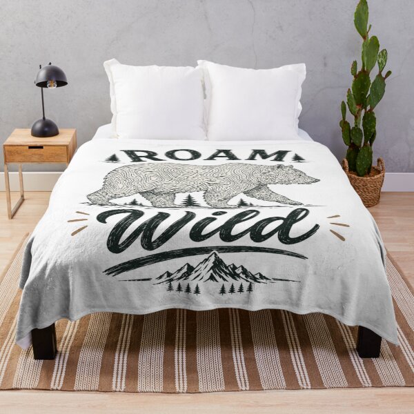 Item preview, Roam Wild Topographic Bear designed and sold by Side Quest Co..