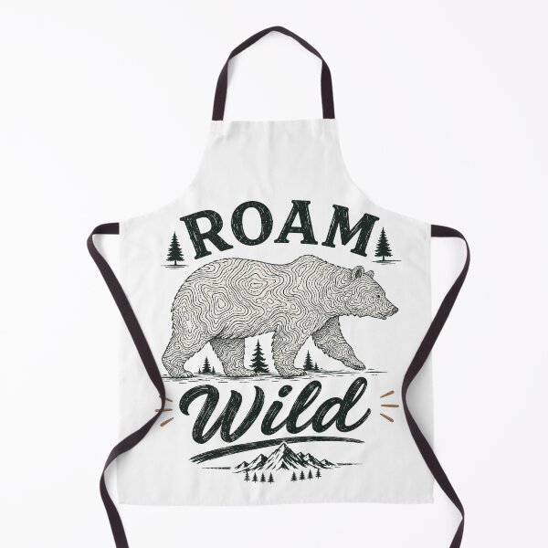 Item preview, Roam Wild Topographic Bear designed and sold by Side Quest Co..