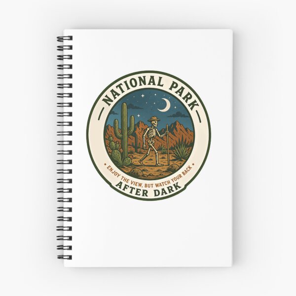 Item preview, National Park Enjoy The View, But Watch Your Back After Dark Desert Hiking Outdoors Spooky Camper designed and sold by JonesFlora2025.
