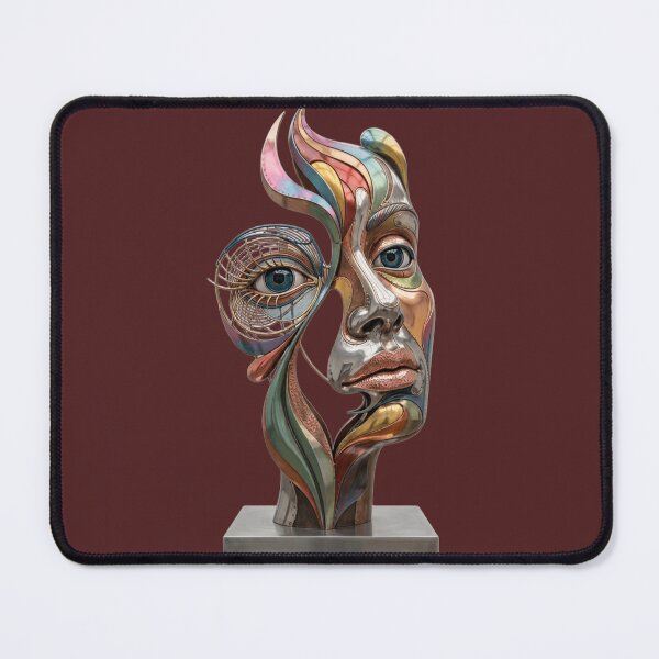 Item preview, Abstract Surreal Metal Face designed and sold by Color & Form.
