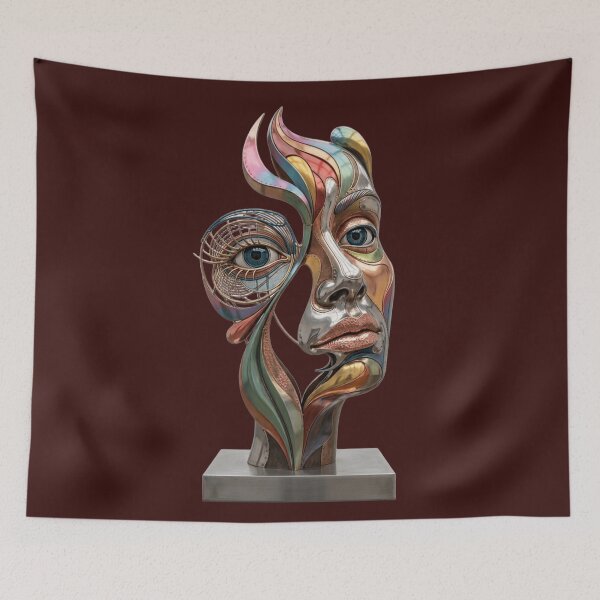 Item preview, Abstract Surreal Metal Face designed and sold by  Color & Form.