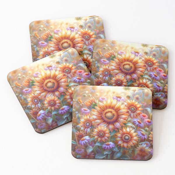 Item preview, Sunflower Field – Vibrant Wildflower Botanical Nature Art designed and sold by MargaretWiktor.