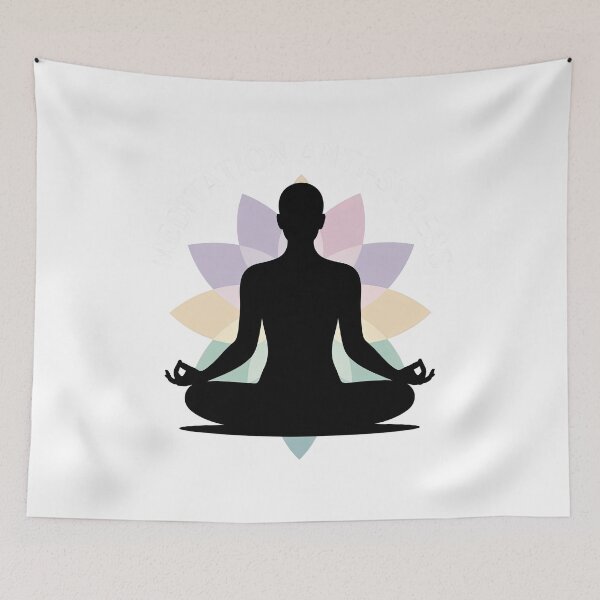 Item preview, Meditation ANTI-STRESS Text over Lotus for Meditation designed and sold by 108stillness.