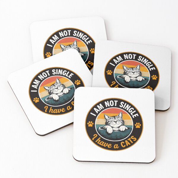 Item preview, I Am Not Single I Have A Cats Cat Owner Pet Lover Feline Humor designed and sold by JonesFlora2025.