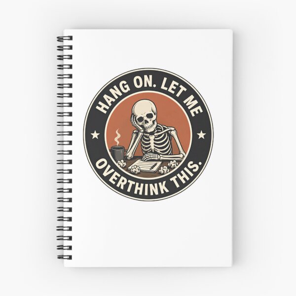 Item preview, Hang On. Let Me Overthink This. Overthinker Anxiety Humor Thinker designed and sold by JonesFlora2025.