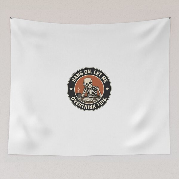 Item preview, Hang On. Let Me Overthink This. Overthinker Anxiety Humor Thinker designed and sold by JonesFlora2025.