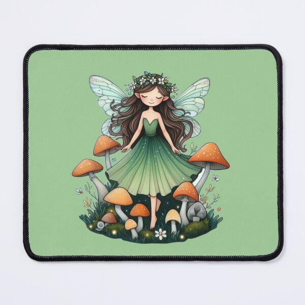 Item preview, Forest Fairy Mushroom Garden Kawaii Sticker designed and sold by NerdiPop.