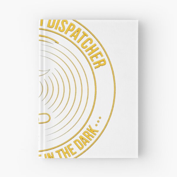 Item preview, Night Shift 911 Dispatcher The Calm Voice In The Dark Thin Gold Line Badge designed and sold by TauqeerArts.