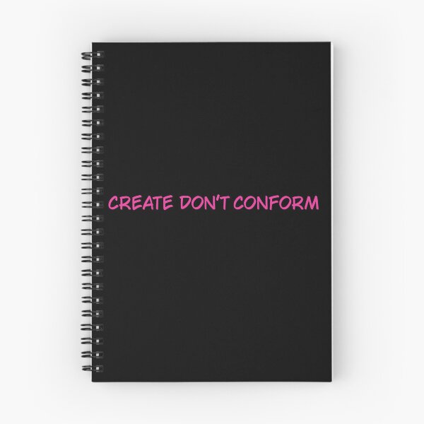 Item preview, Create Don't Conform Motivational Typography Quote Art designed and sold by SaraPixels.