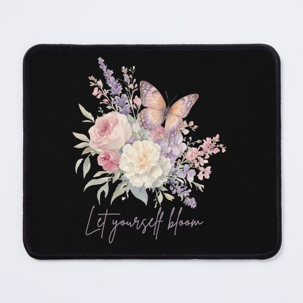 Item preview, Let Yourself Bloom Floral Butterfly Aesthetic | Inspirational Flower Quote designed and sold by BLOOMVELLE.