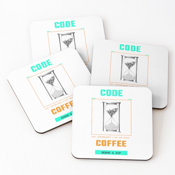 Item preview, Code & Coffee: Debug & Sip Programmer Hourglass designed and sold by bigramy.