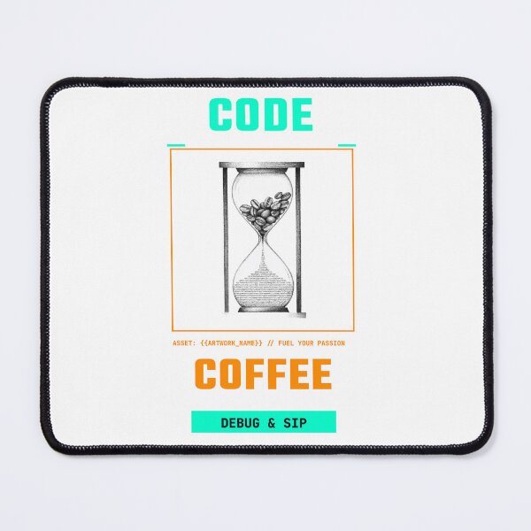 Item preview, Code & Coffee: Debug & Sip Programmer Hourglass designed and sold by bigramy.