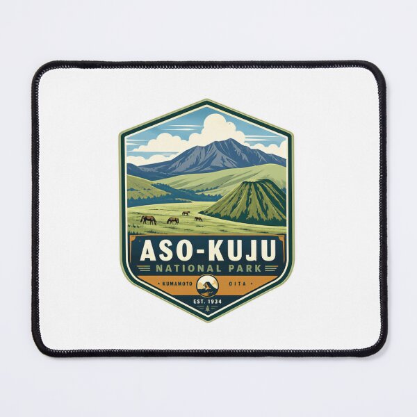 Item preview, Aso-Kuju National Park Japan Travel Souvenir Kumamoto Oita Hiking Nature designed and sold by Simsimah26Parks.