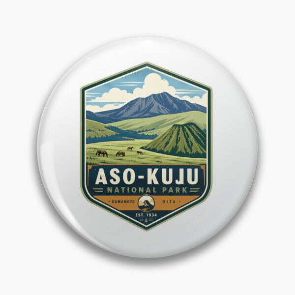 Item preview, Aso-Kuju National Park Japan Travel Souvenir Kumamoto Oita Hiking Nature designed and sold by Simsimah26Parks.