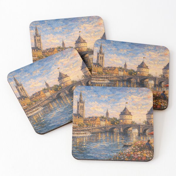 Item preview, A painting of Kortrijk, Belgium – A Beautiful City in Europe. designed and sold by GalleryKauffeld.
