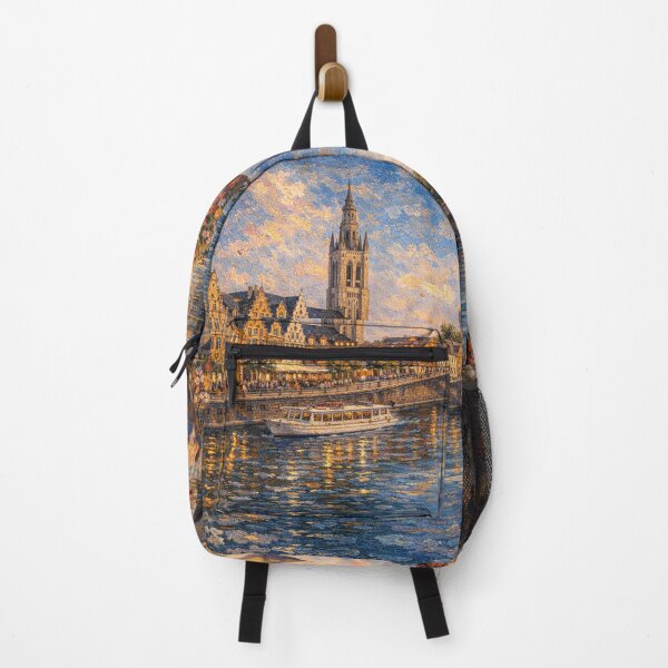 Item preview, A painting of Kortrijk, Belgium – A Beautiful City in Europe. designed and sold by GalleryKauffeld.