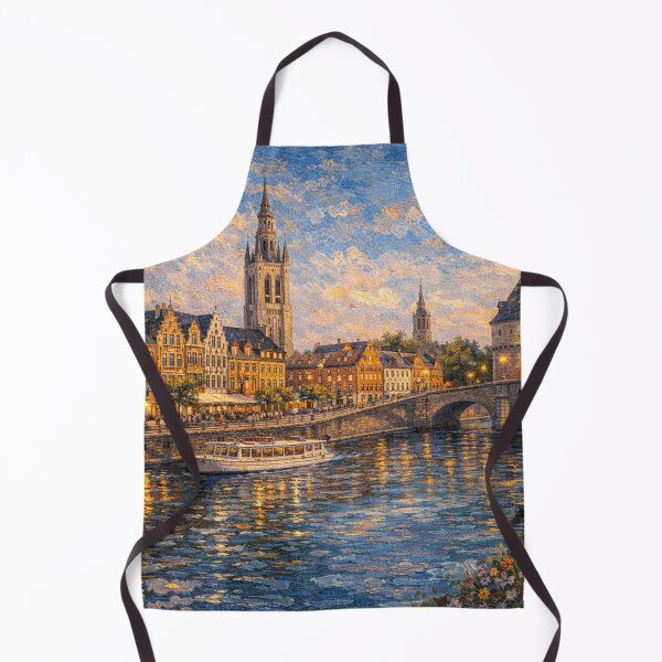 Item preview, A painting of Kortrijk, Belgium – A Beautiful City in Europe. designed and sold by GalleryKauffeld.