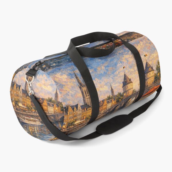 Item preview, A painting of Kortrijk, Belgium – A Beautiful City in Europe. designed and sold by GalleryKauffeld.