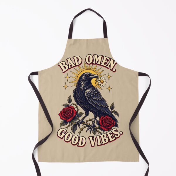 Item preview, Bad Omen, Good Vibes – Raven with Roses designed and sold by VioVibe.