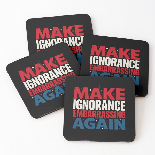 Item preview, Make Ignorance Embarrassing Again Science Knowledge Critical Thinking Facts Education designed and sold by Redgiant87x.