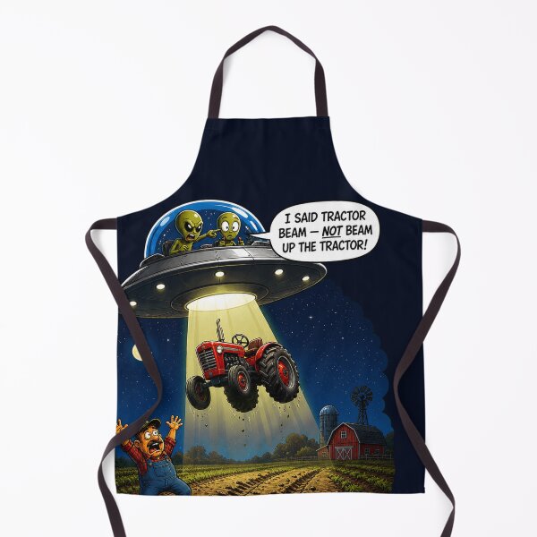 Item preview, Funny UFO Tractor Beam Abduction Alien Humor designed and sold by SVox.