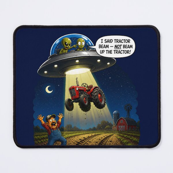 Item preview, Funny UFO Tractor Beam Abduction Alien Humor designed and sold by SVox.