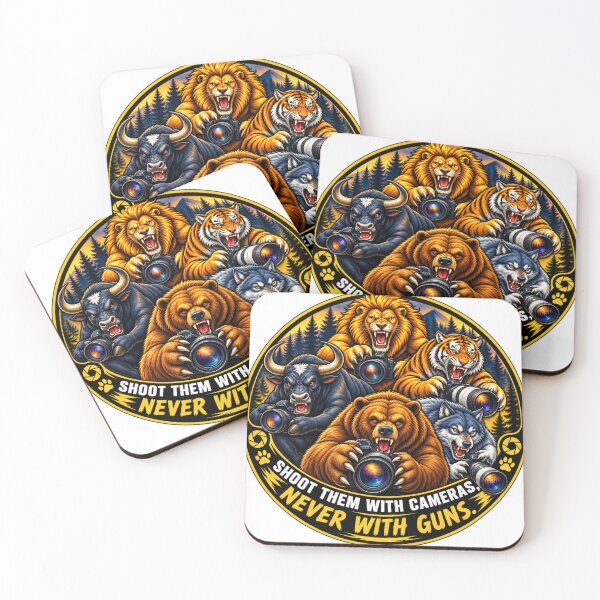 Item preview, Shoot Wild Animals with Cameras, Never with Guns designed and sold by AllRoundTees.