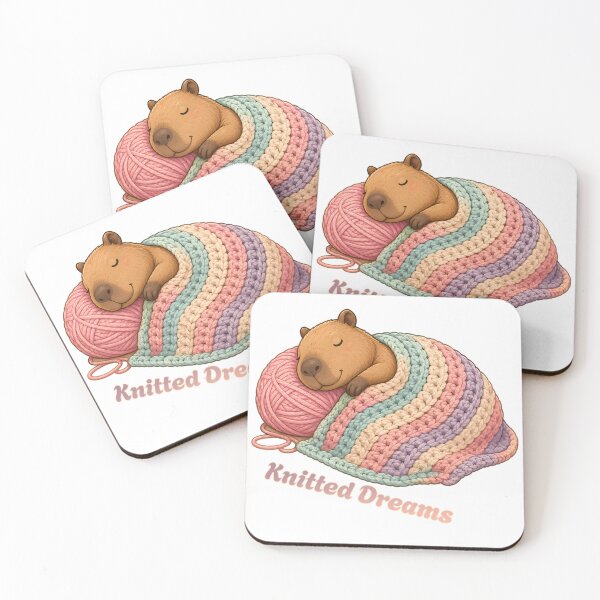 Item preview, Knitted Dreams – Cozy Capybara Wrapped in a Blanket designed and sold by Buli89.