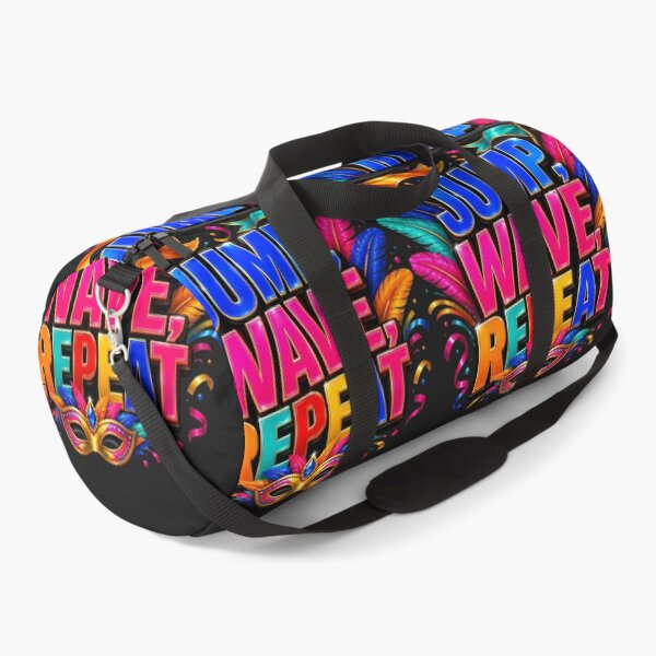 Item preview, Jump Wave Repeat Glossy Caribbean Carnival Soca Shirt designed and sold by GiftLore Studio.