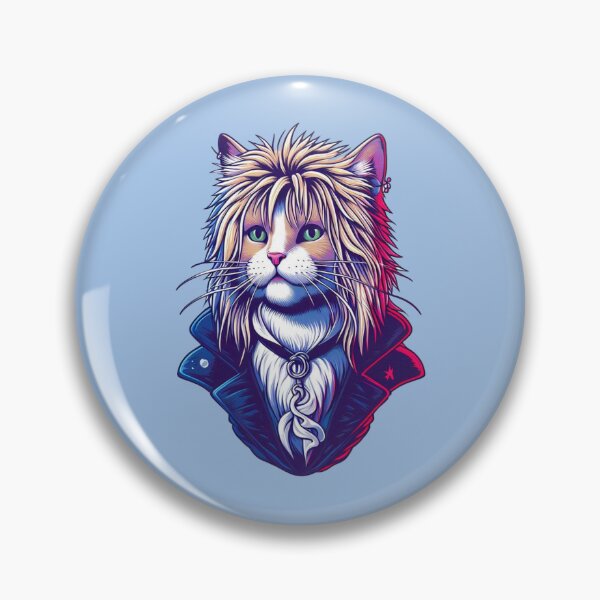 Item preview, Purrreth the Goblin King Labyrinth Cat Sticker designed and sold by NerdiPop.