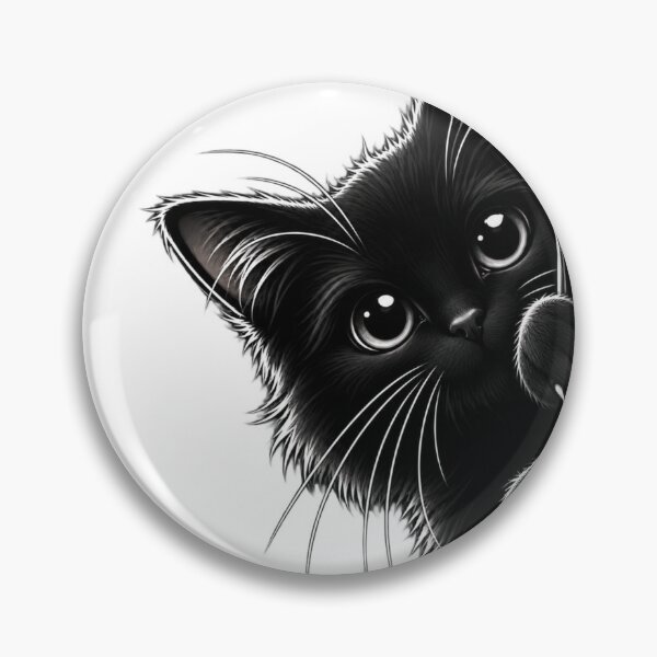 Item preview, Black Cat Crouching Silhouette | Playful Minimalist Cat Design | Cat Lover Gift designed and sold by Skedart.