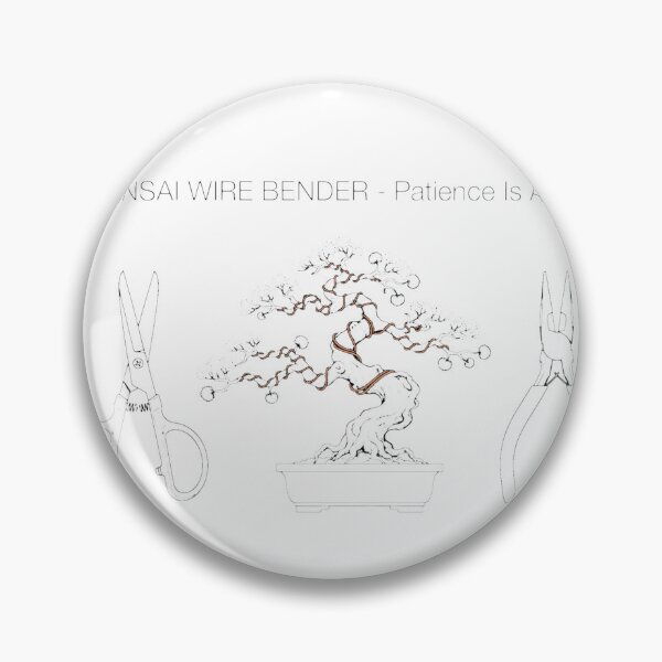 Item preview, Bonsai Wire Bender Patience Is A Wire Minimalist Bonsai Artist Line Art designed and sold by TauqeerArts.