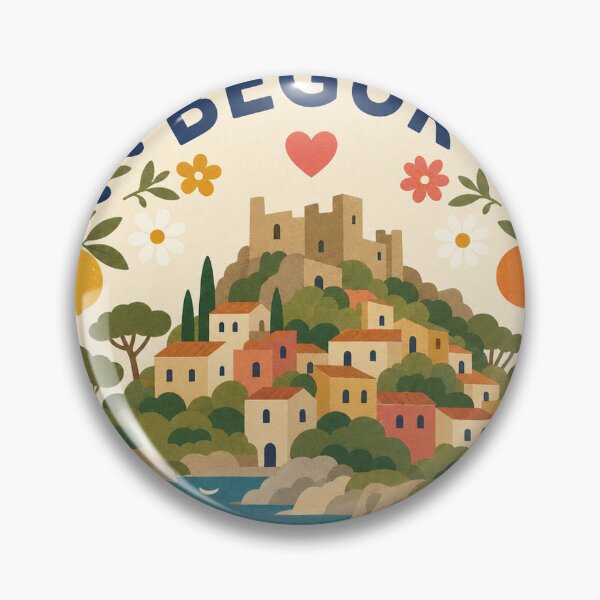 Item preview, Begur España Recuerdo de viaje Arte popular moderno designed and sold by VisualArtsOasis.
