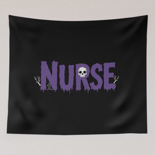 Item preview, NURSE HALLOWEEN purple dripping designed and sold by YNELENT.