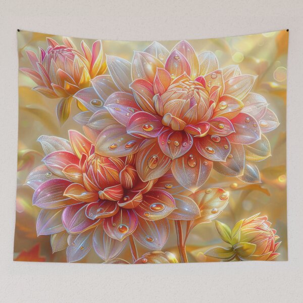 Item preview, Dahlia Flower – Vibrant Wildflower Botanical Nature Art designed and sold by MargaretWiktor.