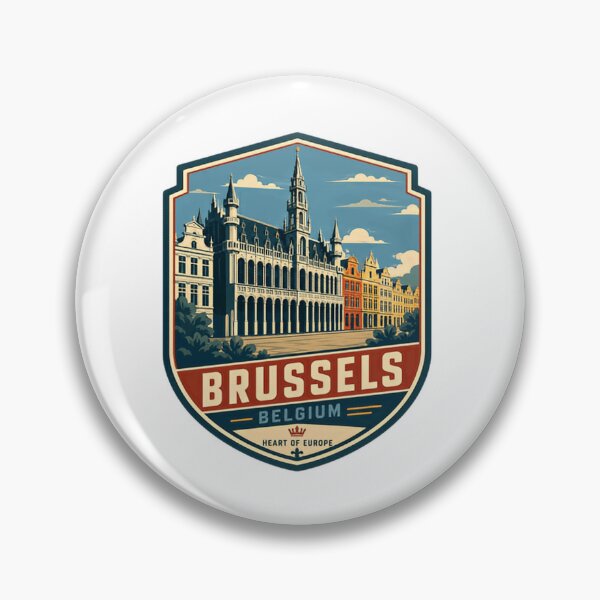 Item preview, Brussels Belgium Heart Of Europe Travel Destination Souvenir designed and sold by Simsimah26Parks.