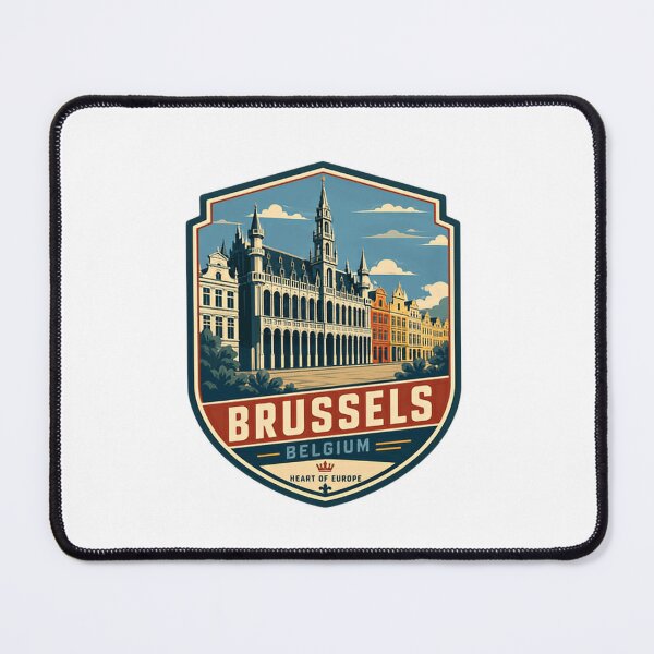 Item preview, Brussels Belgium Heart Of Europe Travel Destination Souvenir designed and sold by Simsimah26Parks.
